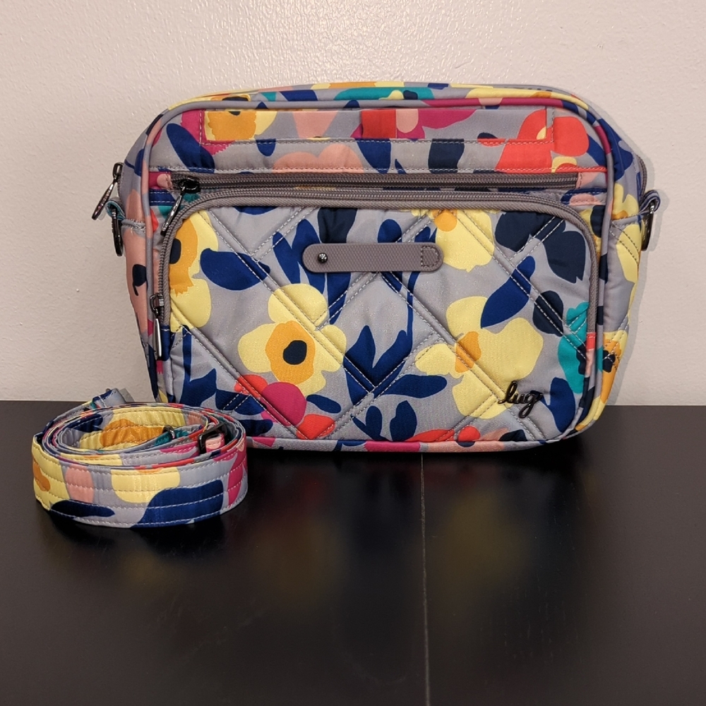 Floral Quilted Crossbody Bag